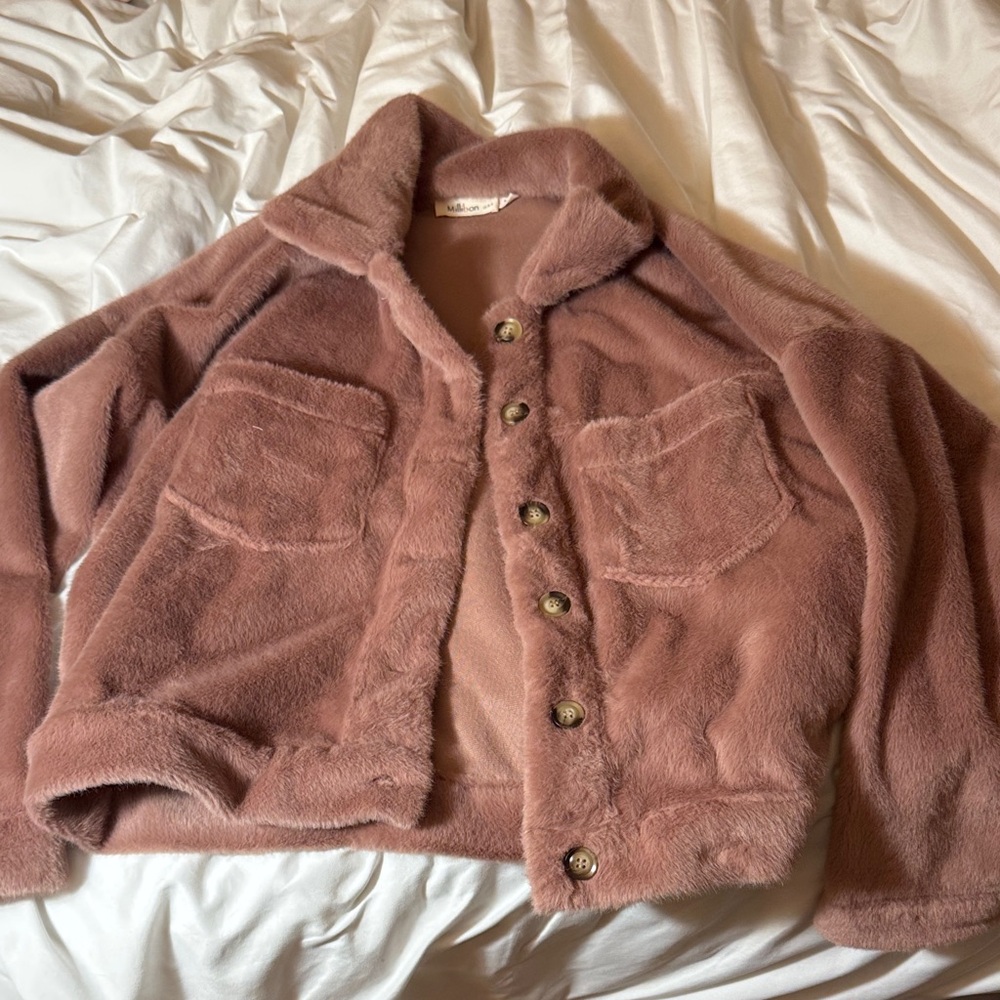 Millibon Mauve Teddy Jacket